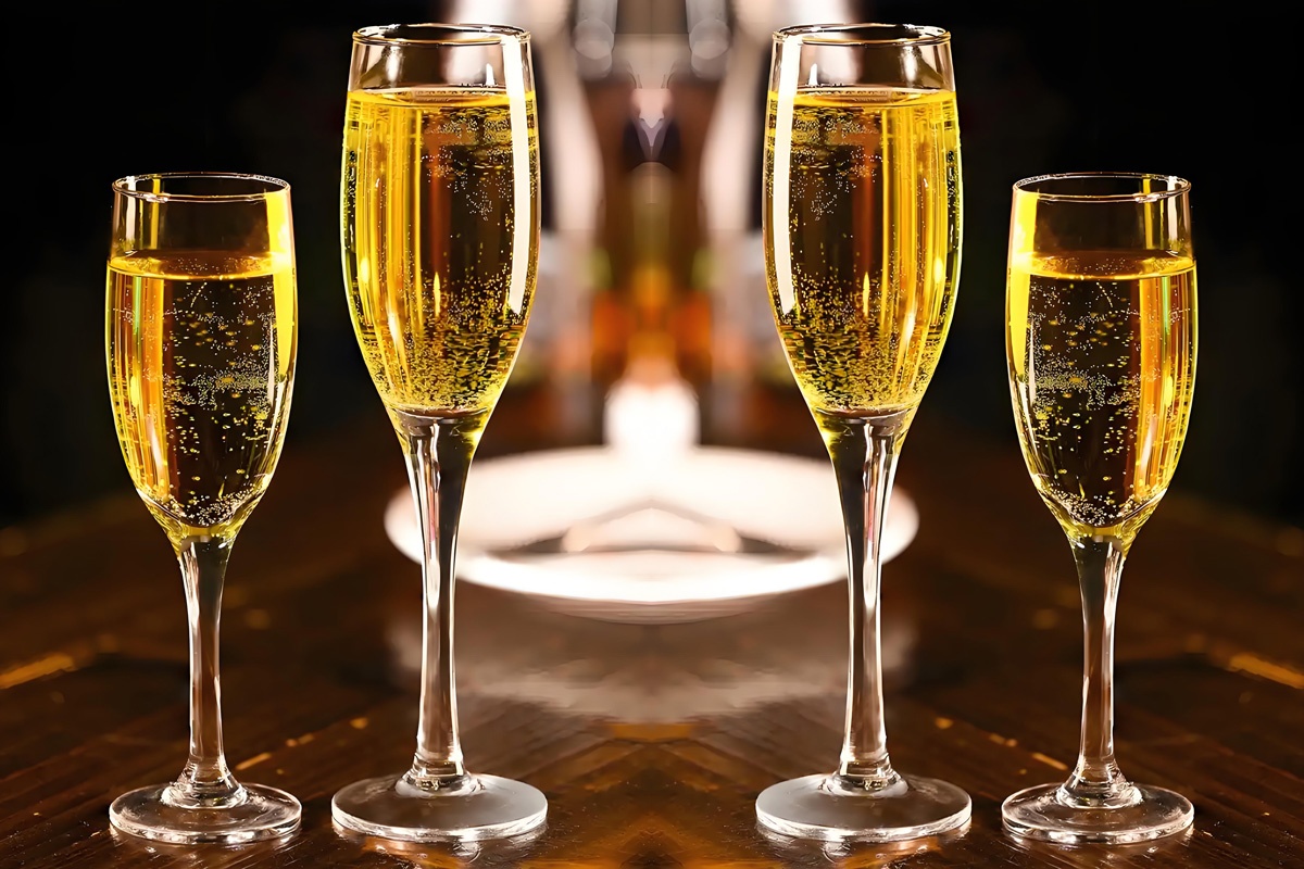 高脚香槟杯