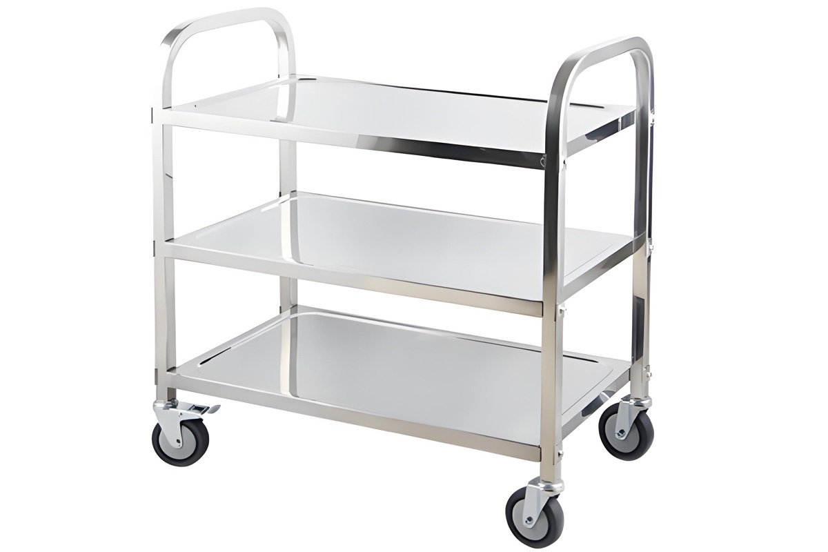 不锈钢三层推车