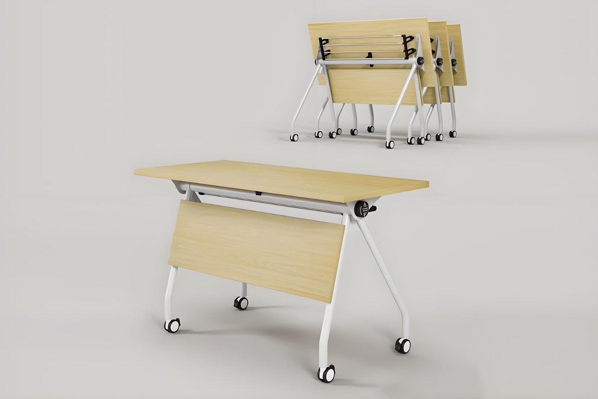 带轮培训桌